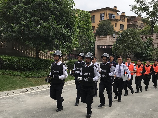 千亿球友会物业防汛演习